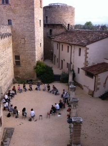 Medieval castle near Siena, Italy